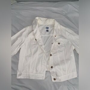 Old Navy White Jean Jacket